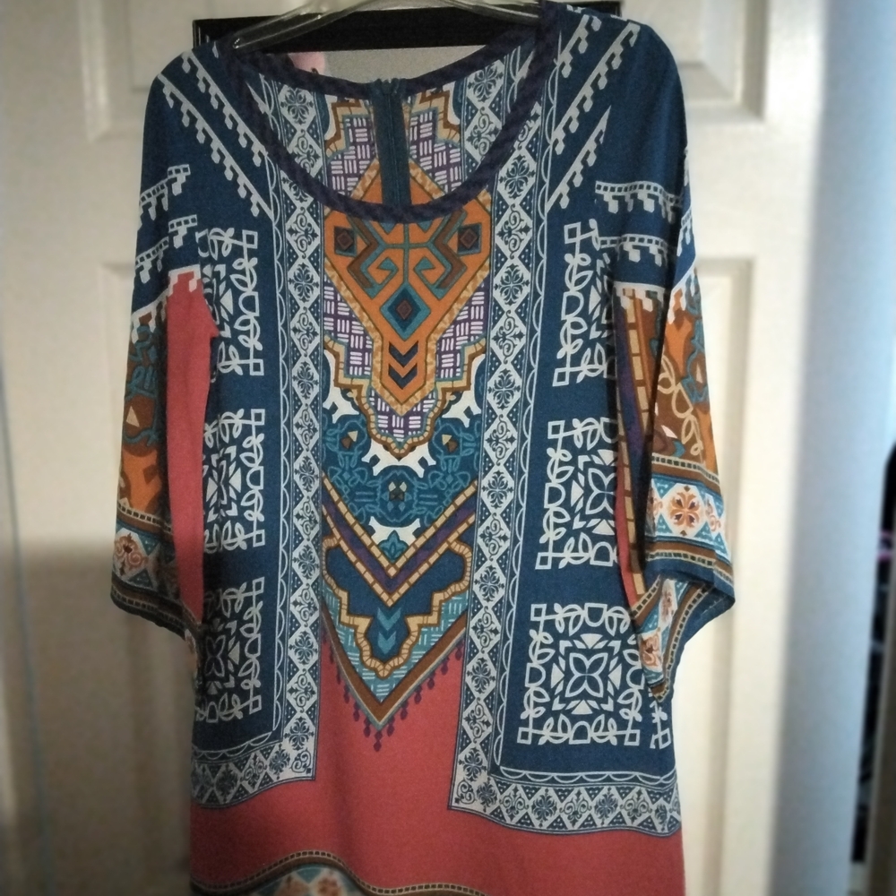 Geometric Patterned Women's Tunic